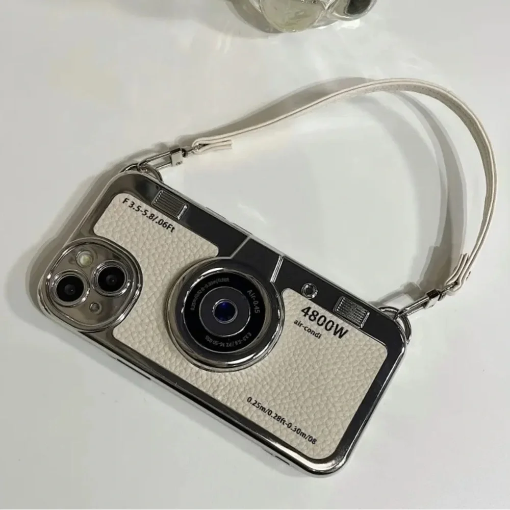 Retro Vintage Camera Phone Case with Strap IPhone 14 Plus - Picture 2 of 7